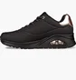 Кросівки жіночі Skechers Uno Shimmer Away Black 155196-BBK