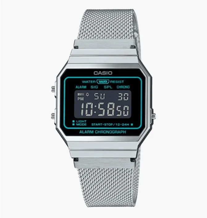 Часы унисекс Casio Vintage Digital Mesh Band A700WEMS-1B
