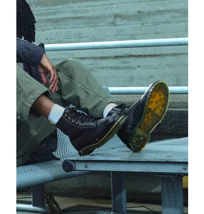 Ботинки мужские Dr. Martens Faux Fur Lined Grizzly Black 31873001