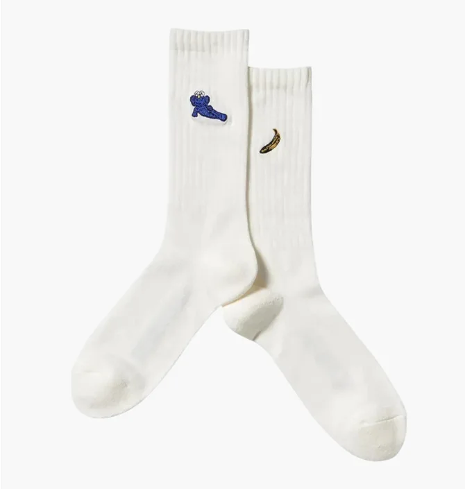 Носки мужские Uniqlo Kaws + Warhol Ut White (1 пара) E473504