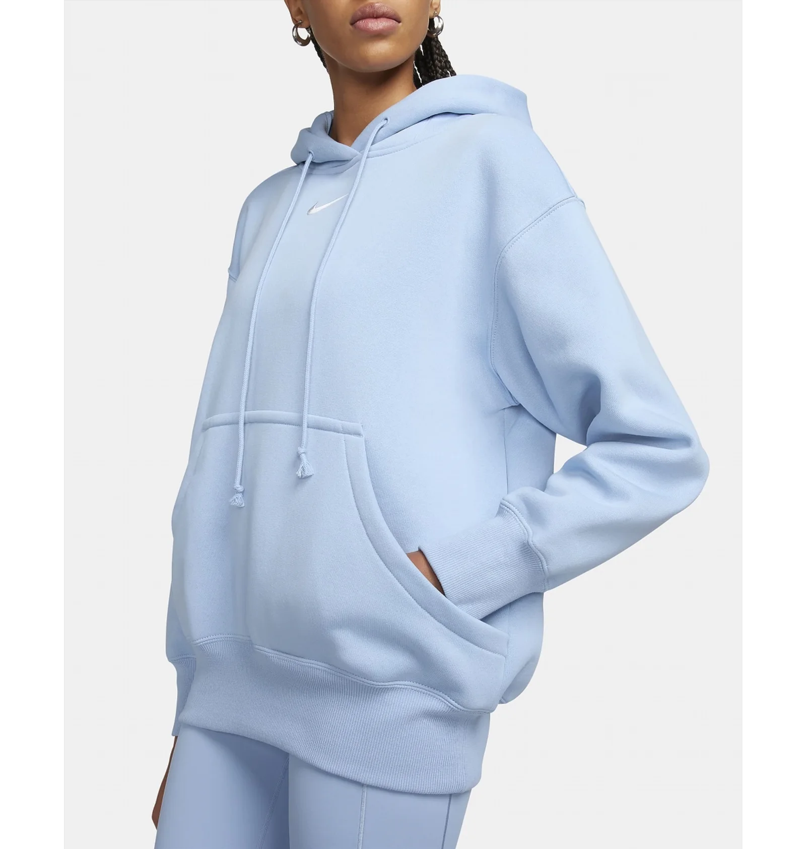 ᐉ Худі жіноче Nike Sportswear Phoenix Fleece Light Blue DQ5860