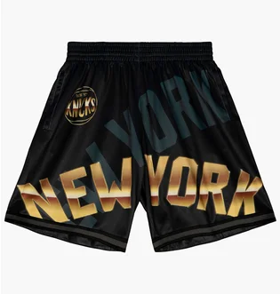Шорти чоловічі Mitchell & Ness Nba Big Face 4.0 Fashion Short New York Knicks Black Pshr1259-Nykyypppblck