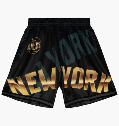 Шорти чоловічі Mitchell & Ness Nba Big Face 4.0 Fashion Short New York Knicks Black Pshr1259-Nykyypppblck