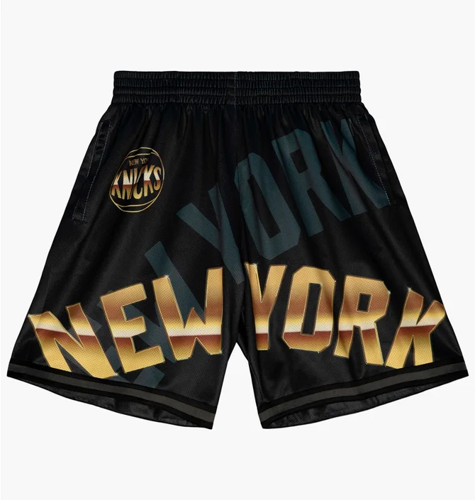 Шорти чоловічі Mitchell & Ness Nba Big Face 4.0 Fashion Short New York Knicks Black Pshr1259-Nykyypppblck