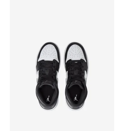 Кроссовки детские Air Jordan 1 Mid Big Black/Grey DQ8423-001