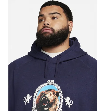 Худи мужское Nike Lebron Pullover Fleece Hoodie Blue FB7123-555