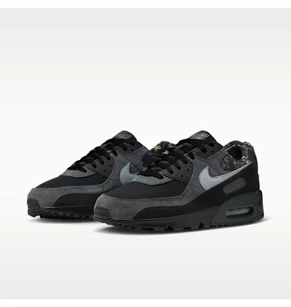 Кросівки чоловічі Nike Air Max 90 MenS Shoes Black/Grey IQ0300-001