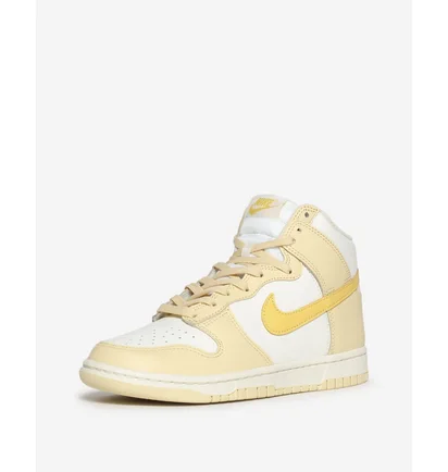 Кроссовки женские Nike Dunk High White/Yellow DD1869-201