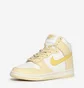 Кроссовки женские Nike Dunk High White/Yellow DD1869-201
