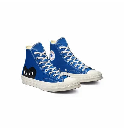 Кеды мужские Comme des Garcons Play X Chuck 70 Hi Shoes Blue 171846C