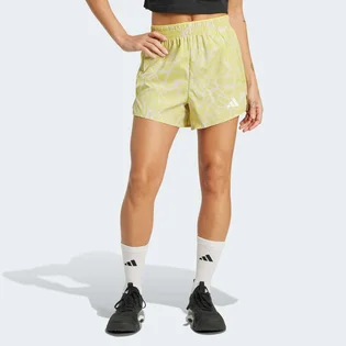 Шорты женские Adidas Train Essentials Allover Yellow JE8689
