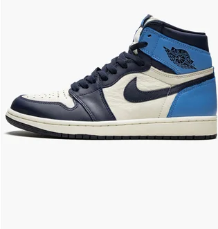 Кроссовки мужские Air Jordan 1 Retro High Og Blue/Beige 555088-140