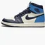 Кроссовки мужские Air Jordan 1 Retro High Og Blue/Beige 555088-140