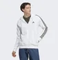 Толстовка мужская Adidas Essentials French Terry 3-Stripes Full-Zip Hoodie White Ic9836
