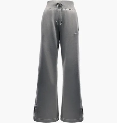 Штани жіночі Nike Sportswear Phoenix Fleece High-Waisted Wide-Leg Sweatpants Grey DQ5615-320