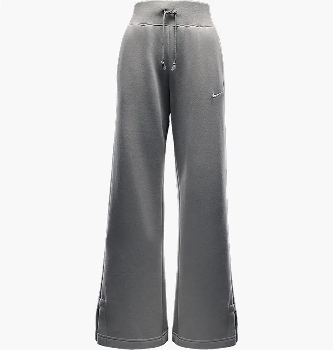 Штани жіночі Nike Sportswear Phoenix Fleece High-Waisted Wide-Leg Sweatpants Grey DQ5615-320