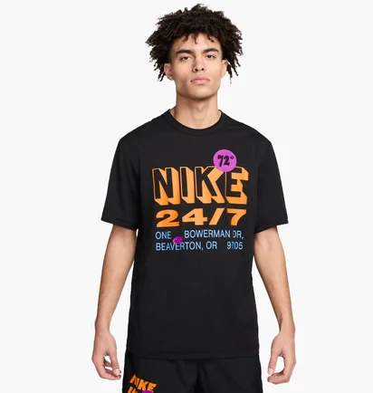 Футболка мужская Nike Df Uv Hyverse Ss Gfx Black FN3988-010