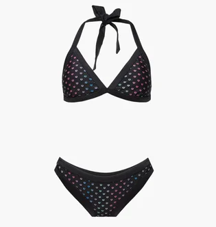 Купальник жіночий Arena Rainbow Monogram Bikini Triang Black 007079-515
