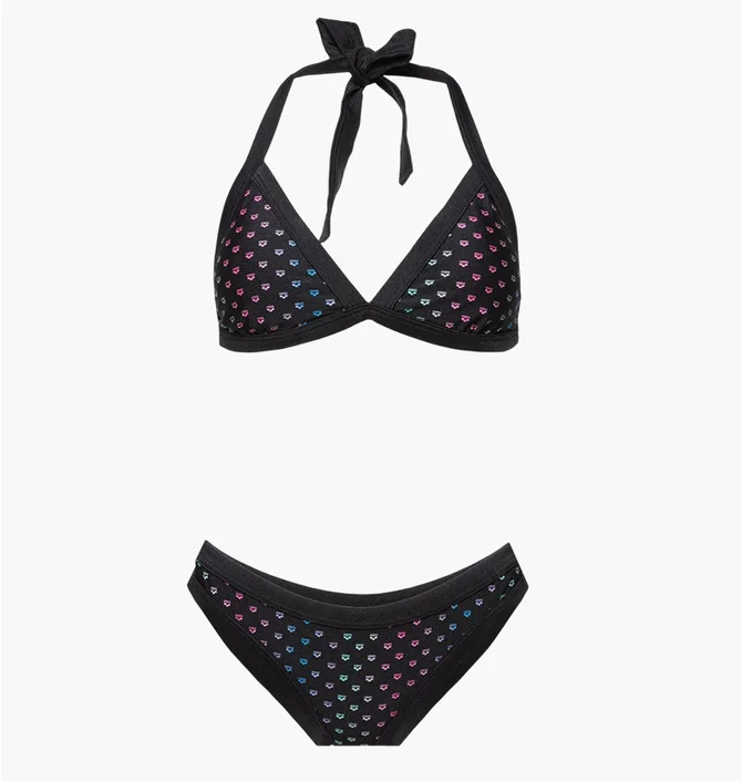 Купальник женский Arena Rainbow Monogram Bikini Triang Black 007079-515