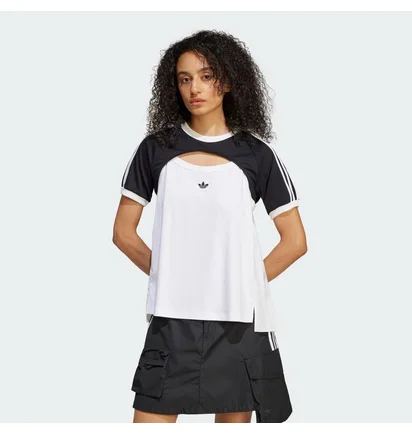 Футболка женская Adidas Cali Tee Black/White JZ6784