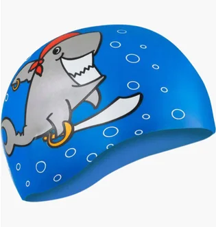 Шапочка для плавания детская Aqua Speed Kiddie Shark Blue 142-SHARK