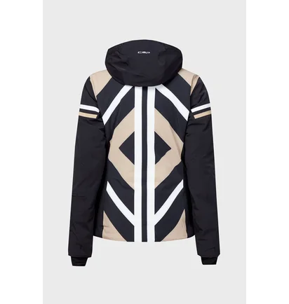 Куртка жіноча Cmp Jacket Zip Hood Black/Beige 32W0256-04Um