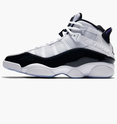Кроссовки мужские Air Jordan 6 Rings White/Black 322992-104