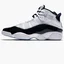 Кроссовки мужские Air Jordan 6 Rings White/Black 322992-104