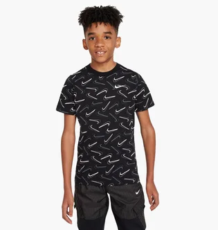 Футболка детская Nike Nsw Tee Swoosh Aop Black FN9605-010
