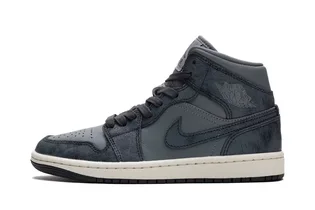 Кросівки жіночі Air Jordan 1 Mid Se Wmns Distressed Smoke Grey/Blue FJ3448-001