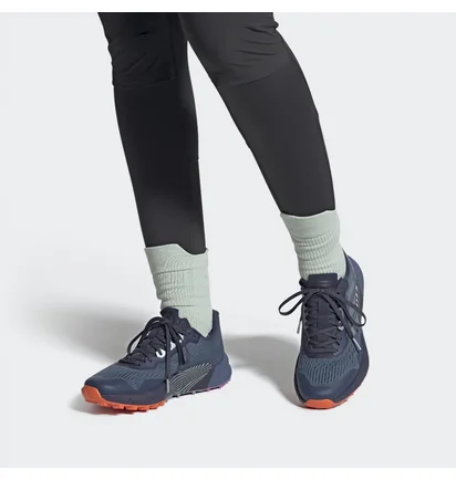 Кроссовки женские Adidas Terrex Agravic Flow 2 Trail Running Shoes Blue Gz1901