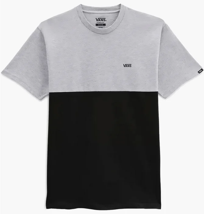 Футболка мужская Vans Colorblock Grey/Black VN0A3CZDATJ