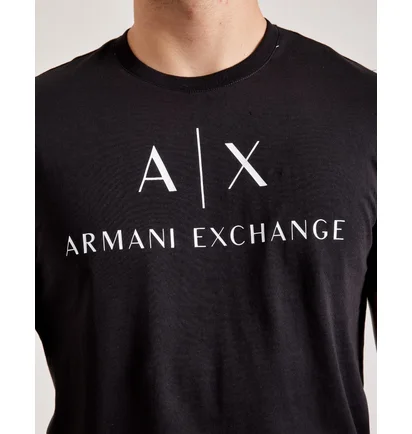 Футболка мужская Armani Exchange Mini Icon Logo Tee Black 8NZTCJZ8H4Z1200
