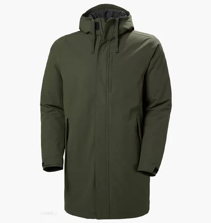 Парка мужская Helly Hansen Mono Material Ins Rain Coat Green 53644-431