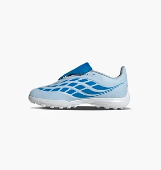 Сороконожки детские Adidas Predator League Foldover Tongue Youth Turf Light Blue JR7916