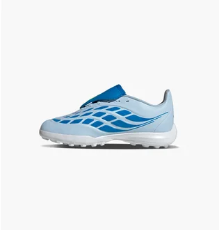 Сороконіжки дитячі Adidas Predator League Foldover Tongue Youth Turf Light Blue JR7916