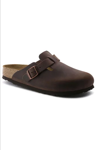 Сандали женские Birkenstock Boston Soft Footbed Sandals Brown 159713