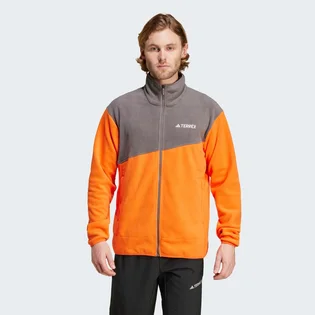Кофта мужская Adidas Terrex Multi Full-Zip Fleece Orange/Grey IZ3293