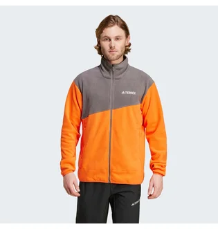 Кофта мужская Adidas Terrex Multi Full-Zip Fleece Orange/Grey IZ3293