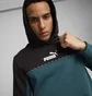Худи мужское Puma Ess Block X Tape Hoodie Fl Black/Blue 673342-22