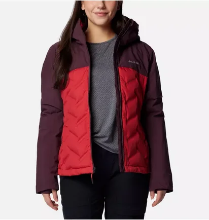Пуховик жіночий Columbia Grand Trek Down Hooded Iii S Red/Bordo WL3555-602