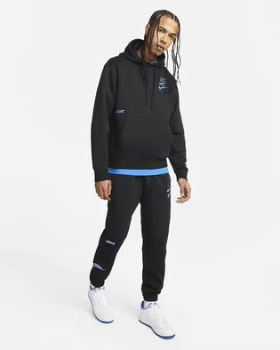 Худи мужское Nike Mens Fleece Pullover Hoodie Black Dm6873-010