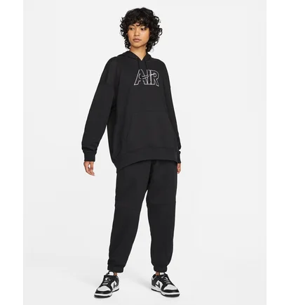 Худи унисекс Nike Air Fleece Hoodie Black Dm6059-010