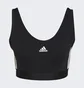 Топ женский Adidas Essentials 3-Stripes Crop Top Black Gs1343