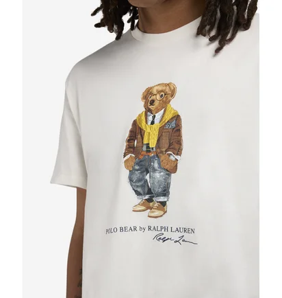 Футболка мужская Polo Ralph Lauren Bear White 710P04985001