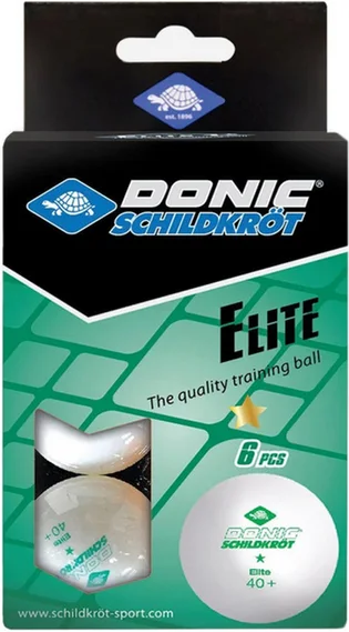 М'яч для настільного тенісу Donic Elite (6 шт) White 608510