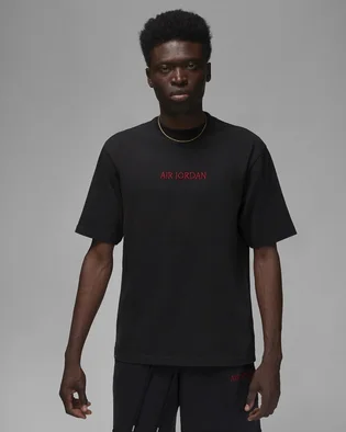 Футболка чоловіча Air Jordan Wordmark Mens T-Shirt. Black Dv6465-010