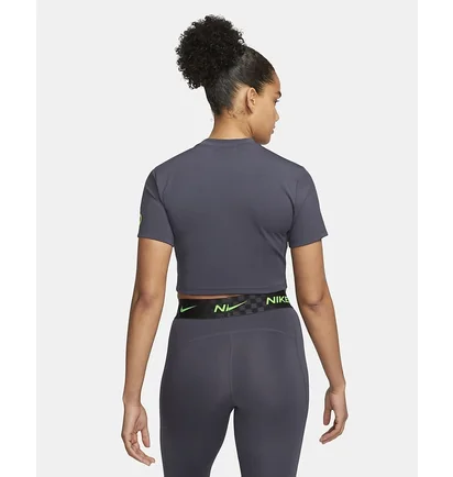 Футболка женская Nike Pro Dri-Fit Grey DX0078-015