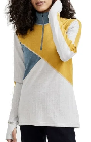 Кофта женская Craft Nordic Wool White/Yellow 1911149-914500