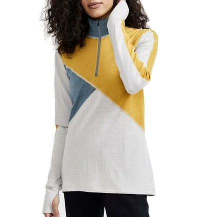Кофта жіноча Craft Nordic Wool White/Yellow 1911149-914500